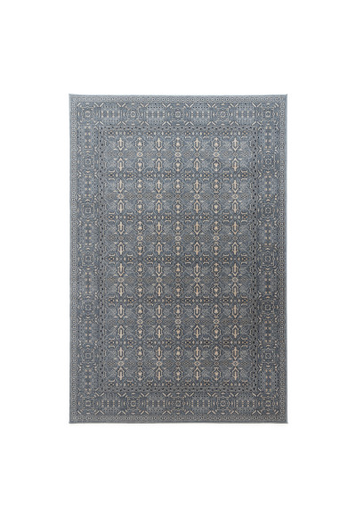 Covor din lana Bella 1176-1-51034, Albastru/Bej, design Oriental