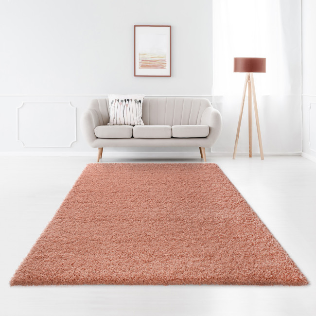 Covor sintetic pufos Panda 1039-1-31100, Roz, Shaggy