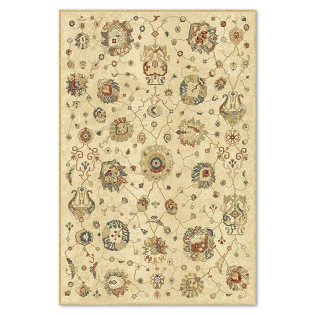 Covor sintetic Atlas 1275-1-41334, Bej, design Floral