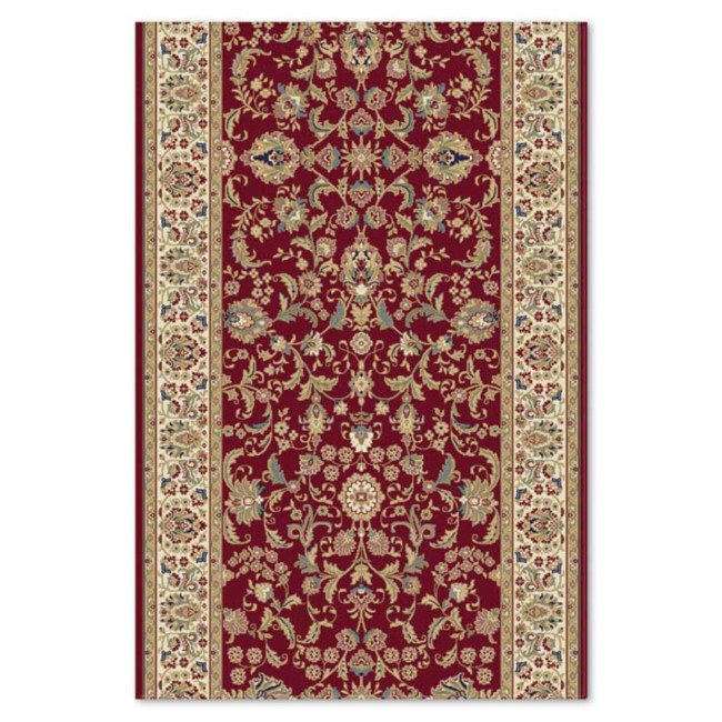 Traversa lana Bella 0144-4-51066, Rosu/Bej, Clasic