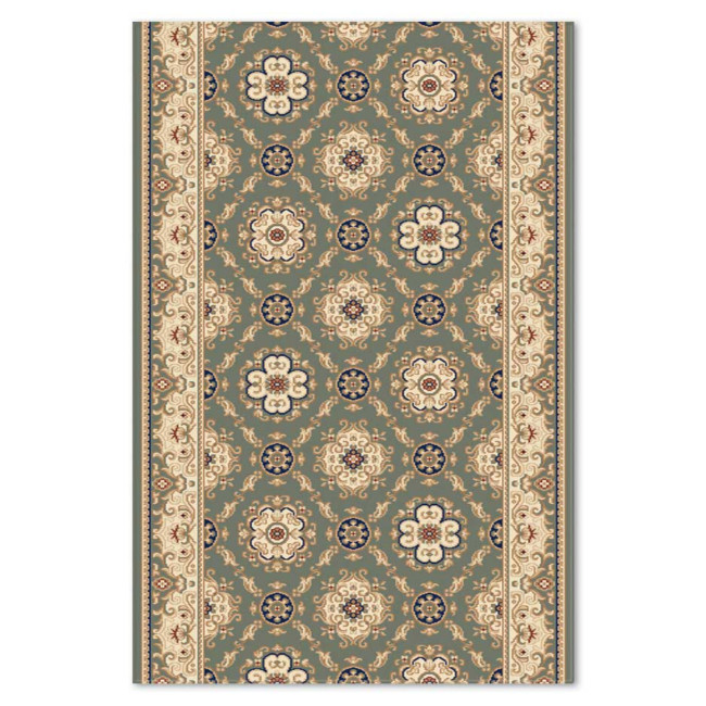 Traversa sintetica Atlas 8035-4-41366, Verde/Bej, Clasic