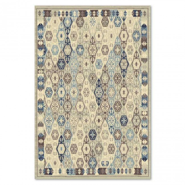 Covor sintetic Atlas R 7891-1-43734, Albastru/Albastru inchis, Geometric