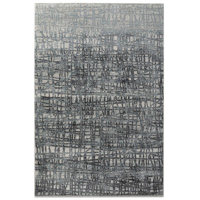 Covor sintetic colectia Matrix, 4941-1-16811, Gri inchis, design abstract