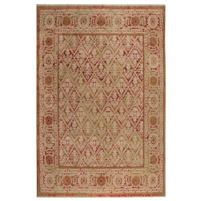 Covor sintetic Atlas R 6898-1-41622, Maro/Rosu, design Clasic