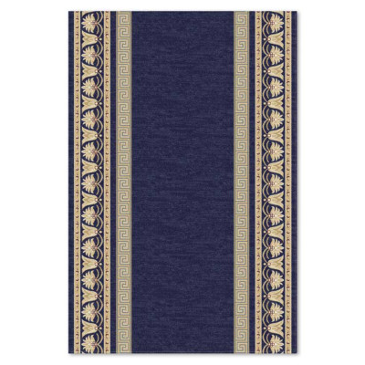 Covor din lana naturala Colectia Bella 7715 -1-51011, Albastru, design Clasic