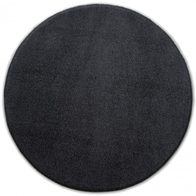 Covor sintetic cu fir lung Viti 1049-3-32100, Gri/Gri inchis, 140x140 cm, Uni,