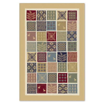 Covor din lana Bella 7090-1-51035, Multicolor, design Modern