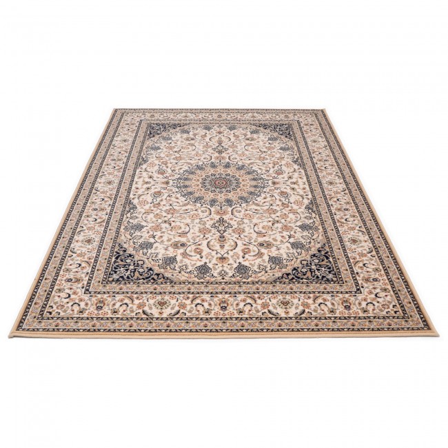 Covor lana Bella, 7177-1-51035, Bej/Gri/Negru, model oriental