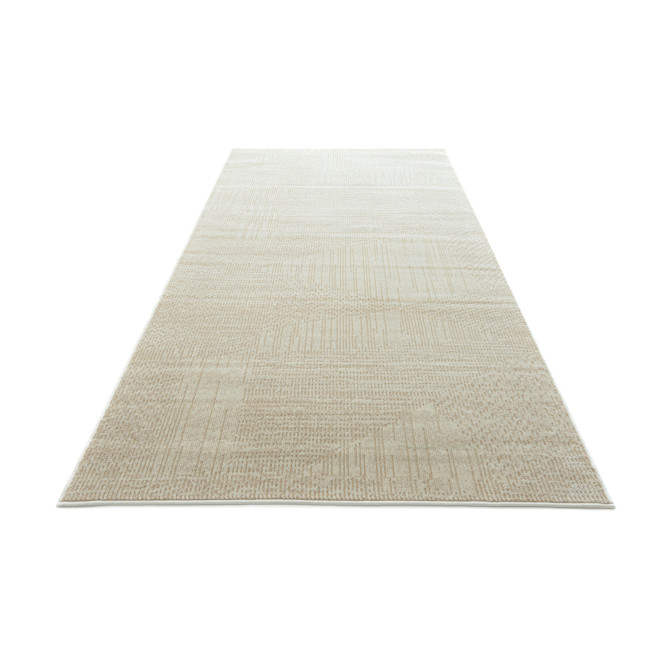 Covor sintetic Geo 1241-1-44011, Bej/, design Modern