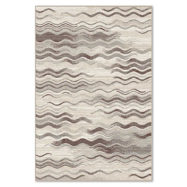 Covor sintetic Matrix 5812-1-15035, Maro /Bej, design Modern