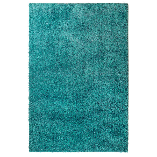 Covor pufos uni, Panda 1039-1-66900, Albastru/Turcoaz, design Shaggy