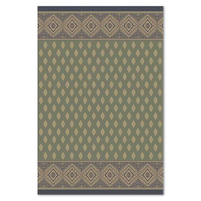 Covor din lana 100% Bella 7088-1-51088, Verde, Clasic