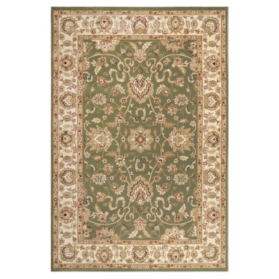 Covor sintetic Atlas 8330-1-41366, Verde/Bej, Floral