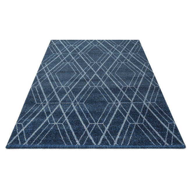 Covor sintetic Matrix 5954-1-18222, Albastru/, design Geometric