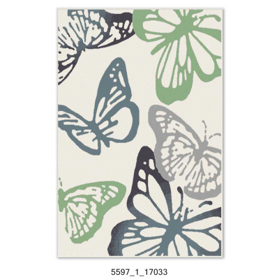 Covor sintetic, Matrix 5597-1-17033, Verde, Design Modern