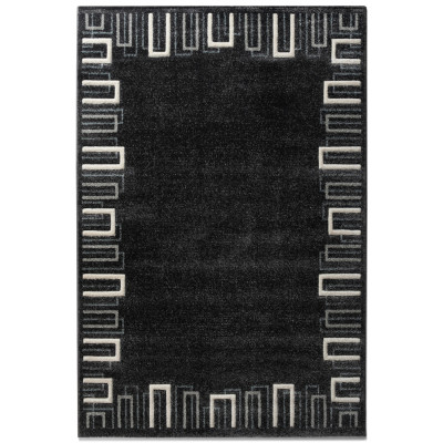 Covor sintetic Colectia Soho 4938-1-16844, Negru, design Modern
