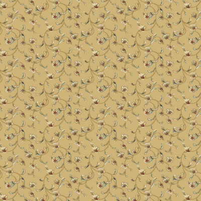 Mocheta sintetica Atlas 4981-8-41344, Galben, Floral