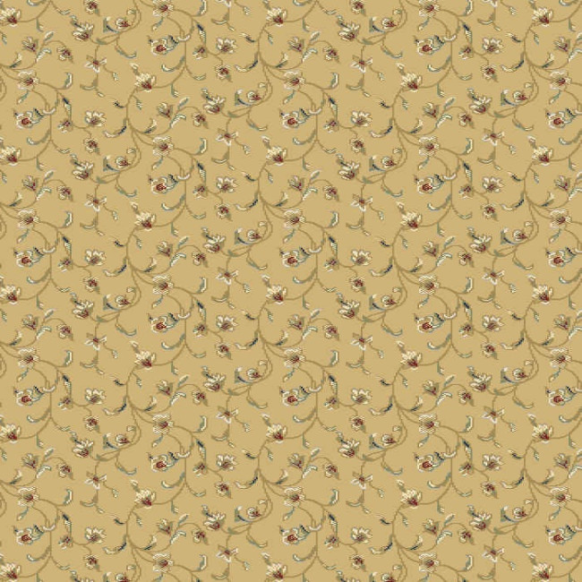 Mocheta sintetica Atlas 4981-8-41344, Galben, Floral