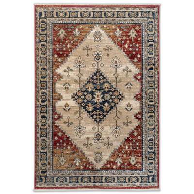 Covor sintetic Atlas R 8688-1-41745, Rosu/Bej, Geometric