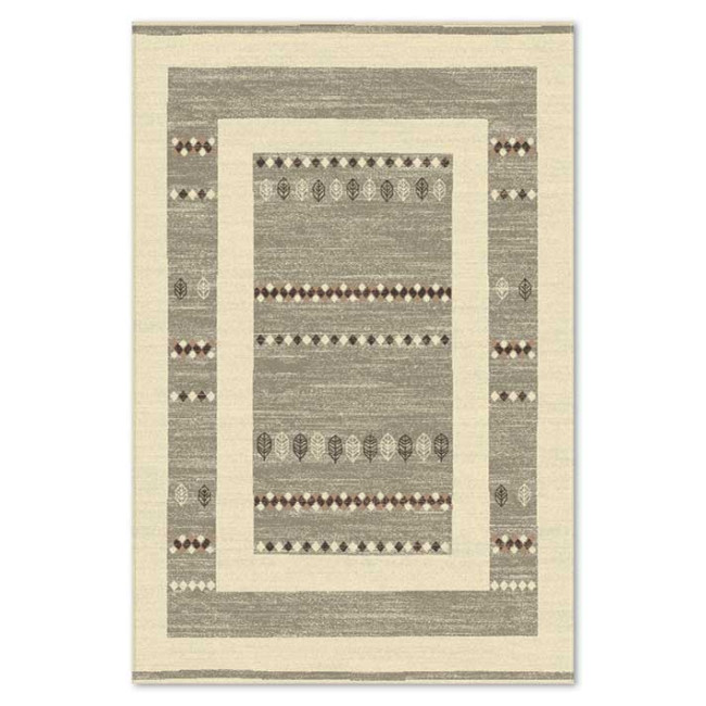 Covor din lana 100% Eco 6520-1-59944, Gri, Clasic