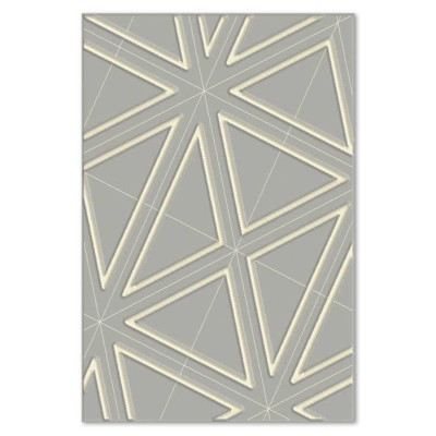 Covor sintetic Colectia Soho 1948-1-16811, Gri/Bej, design Geometric