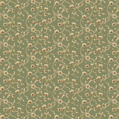 Mocheta sintetica Atlas 4981-8-41366, Verde, Floral