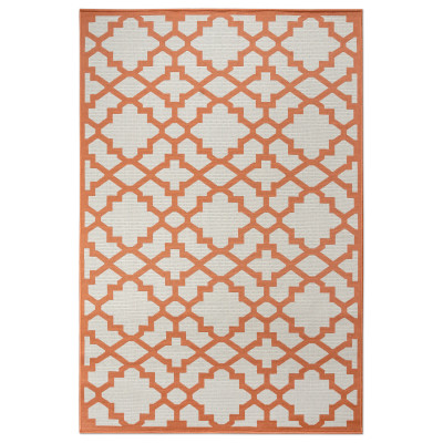 Covor sintetic Flat 4899-1-24024, Portocaliu, design Geometric Covor sintetic Flat 4899-1-24024, Portocaliu, design Geometric