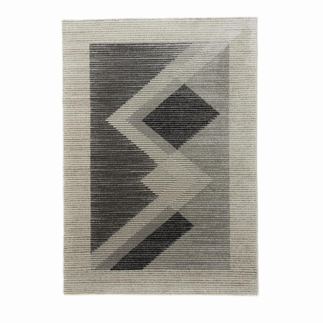 Covor sintetic colectia Matrix, 4945-1-18433, Gri inchis, design modern,
