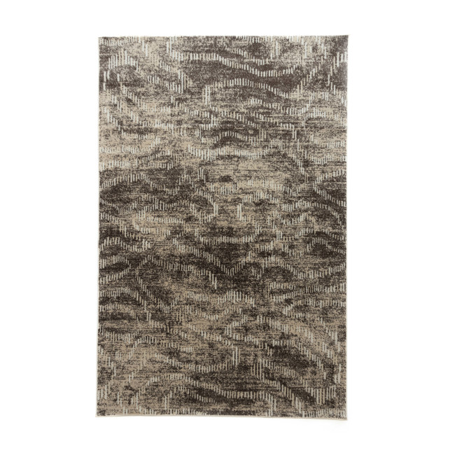 Covor sintetic Geo 1236-1-44022, Maro/Bej, design Modern