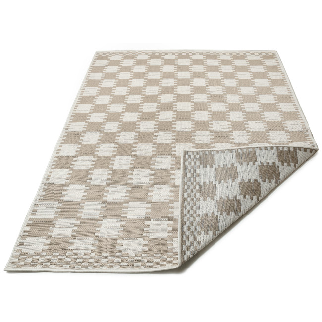 Covor sintetic Flat 8942-1-24012, Bej, design Geometric