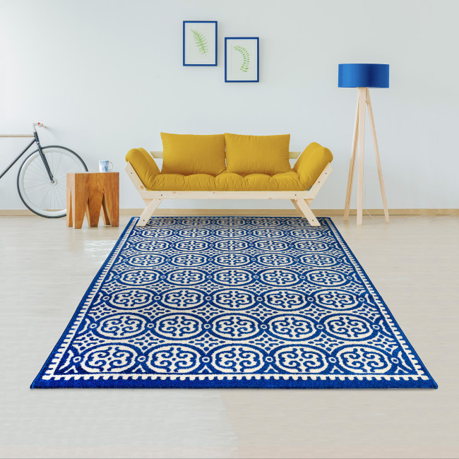 Covor sintetic Matrix 8806-1-17222, Albastru, Modern