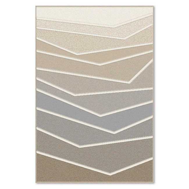 Covor sintetic Colectia Soho 5759-1-15055, Gri/Bej/Maro, design Modern