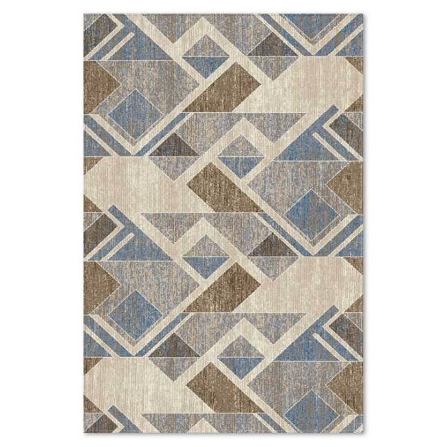 Covor sintetic Delta 8763-1-43922, Albastru, Geometric