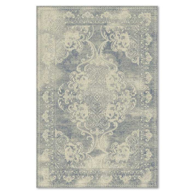 Covor din lana naturala Colectia Bella 7140 -1-51955, Bej, design Vintage
