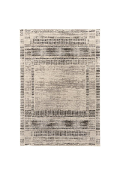 Covor lana Prima, 7889-1-52022, Gri/Crem, model geometric