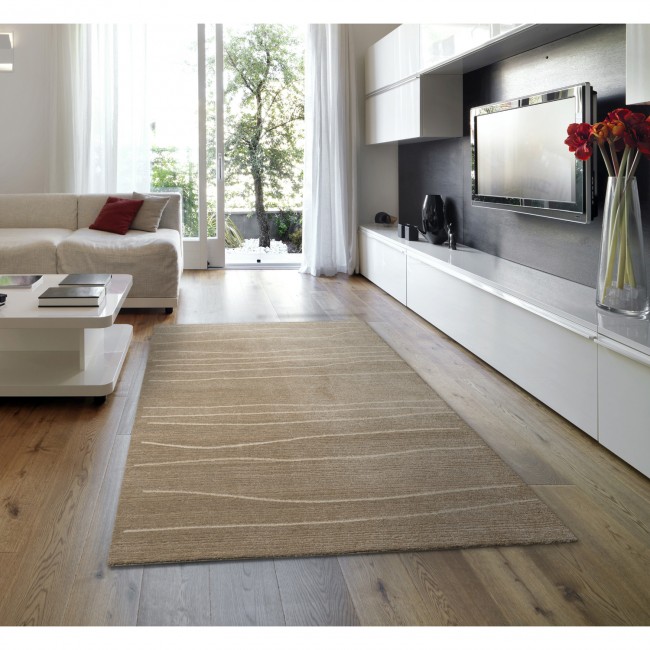 Covor sintetic Scandi 5773-1-17711, Maro/Bej, Geometric