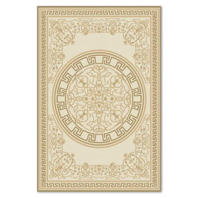 Covor din lana Colectia Premium 7791-1-51032, Bej, design Clasic