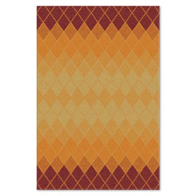Covor sintetic colectia Matrix, 1850-1-16522, Orange/Caramiziu, design modern,