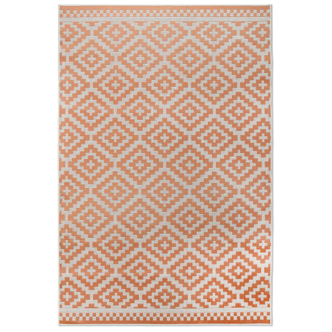 Covor sintetic Flat 8969-1-24042, Portocaliu, design Geometric Covor sintetic Flat 8969-1-24042, Portocaliu, design Geometric