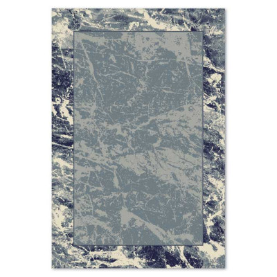 Covor din lana Bella 7092-1-51044, Albastru/Gri, design Modern