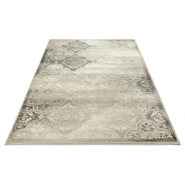 Covor sintetic Delta 8452-1-43265,  Gri/Bej/Maro, design  Geometric