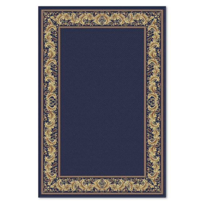 Covor sintetic Colectia Atlas 3463-1-41311, Albastru/Galben, design Clasic
