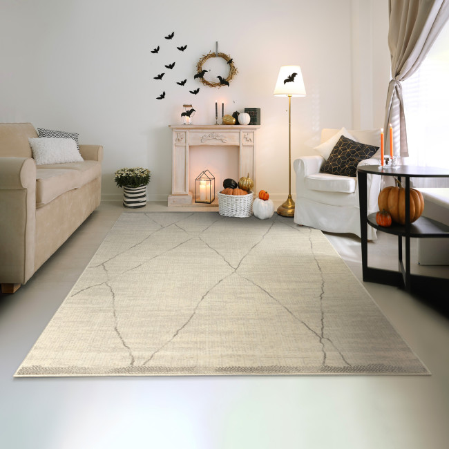 Covor din lana 100% Prima 4922-1-53033, Bej, Design Modern