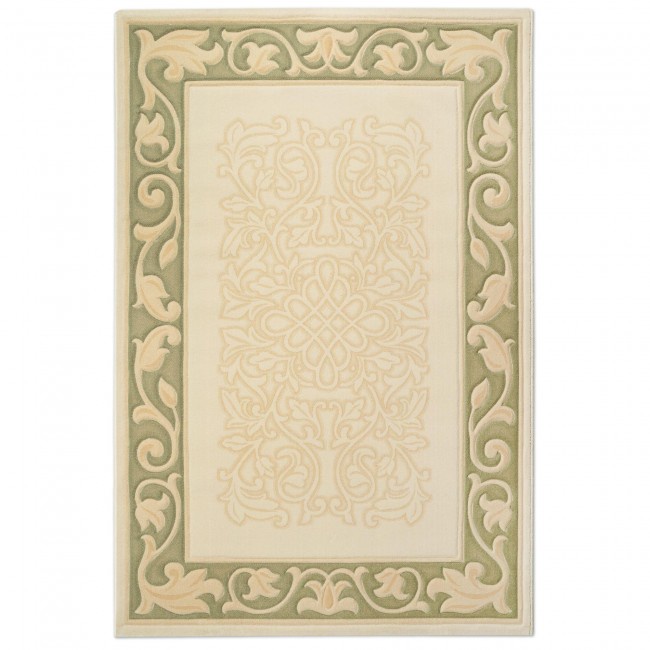 Covor din lana naturala 100%, Colectia Premium 2760-1-51083, Design Clasic