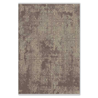 Covor sintetic Atlas R 8845-1-45855, Maro/Bej, design Vintage
