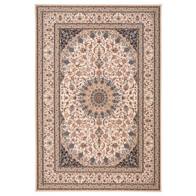 Covor lana Bella, 7177-1-51035, Bej/Gri/Negru, model oriental