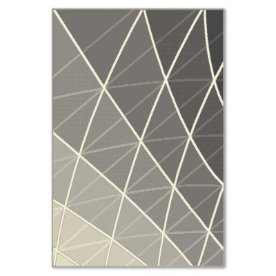 Covor sintetic colectia Soho, 5637-1-18411, Gri inchis, model geometric