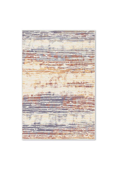 Covor sintetic colectia Matrix, 5745-1-17933, Albastru/Crem/Caramiziu, design abstract Covor sintetic colectia Matrix, 5745-1-17933, Albastru/Crem/Caramiziu, design abstract