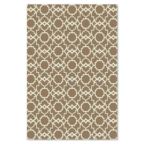 Covor sintetic Matrix 8544-1-15044, Maro/Crem, design Geometric Covor sintetic Matrix 8544-1-15044, Maro/Crem, design Geometric