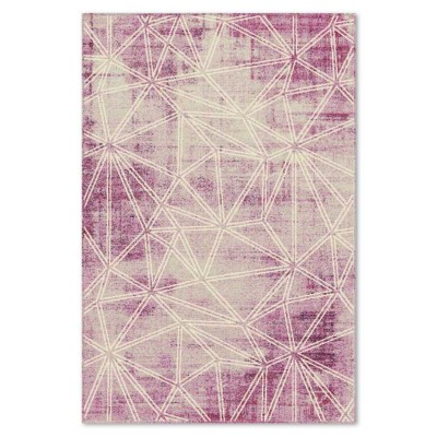 Covor sintetic Delta 24 L 1134-1-46722,  Roz/Crem/Roz, design  Geometric